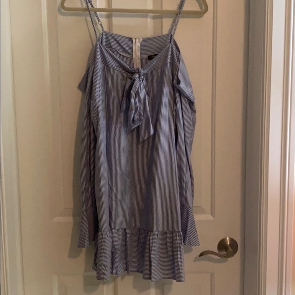 Shinestar off the shoulder dress